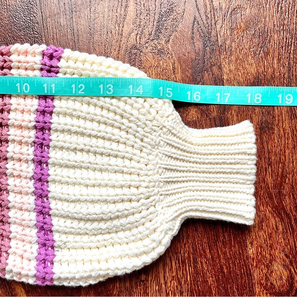 Blue Blush Women’s Oversized Balloon Sleeves Knit Sweater Ivory White Size M/L - Picture 10 of 11